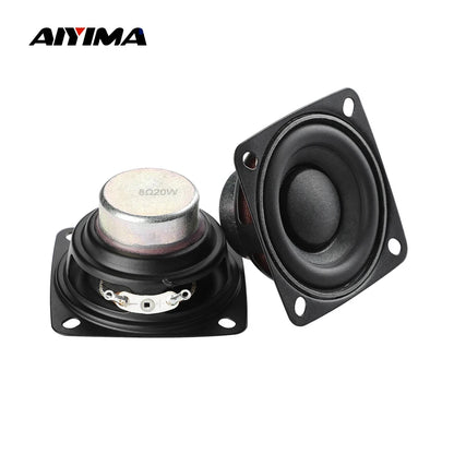 AIYIMA 2Pcs 2 Inch 52MM Full Range Audio Speaker 8 Ohm 10W 15W 20W Sound Amplifier Home Speaker DIY Bluetooth Speakers