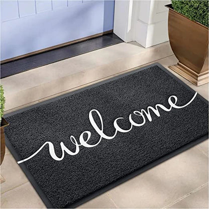 Hello Outdoor Welcome Mat Outdoor/Indoor Entrance Doormat Carpet Home Entrance Outdoor Mat Front Porch Trim 30 "x17.5"，home rugs