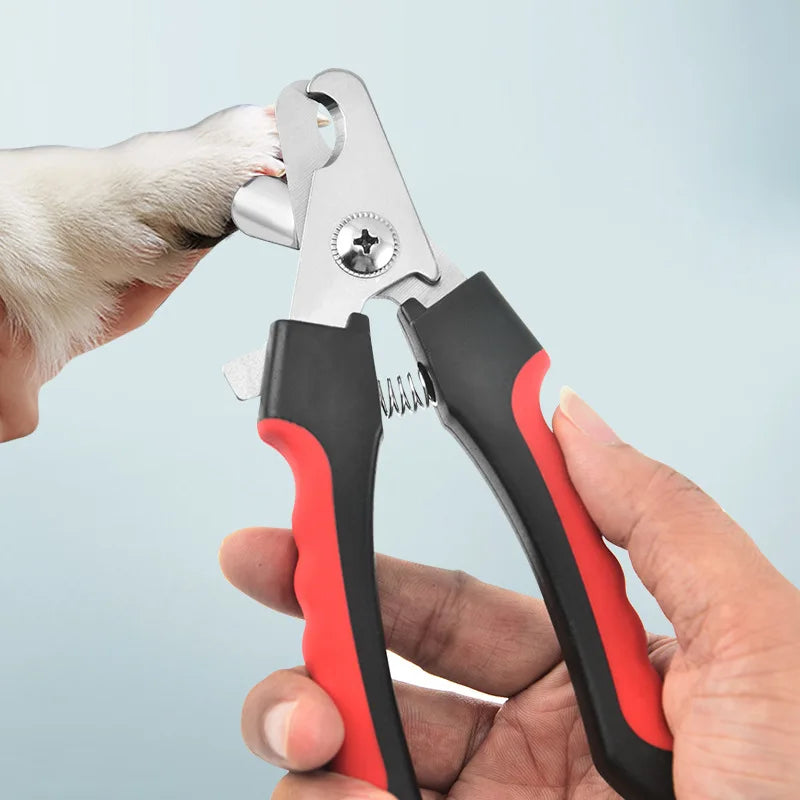 Pet Nail Clippers for Large Dog Nail Trimmer Stainless Steel Scissor Multifunctional Nail Cutter Cat Claw Care Grooming Supplies