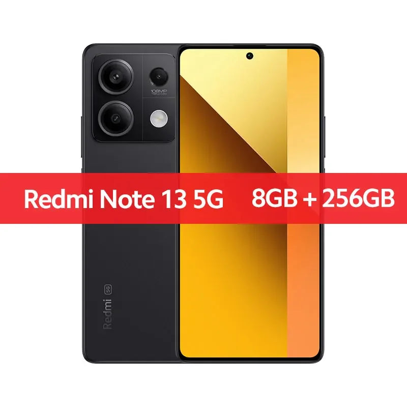 Global Version Redmi Note 13 5G Smartphone | 108MP Camera, 120Hz AMOLED Display, MediaTek Dimensity 6080, 33W Fast Charging, 5000mAh Battery – tonyfinger store