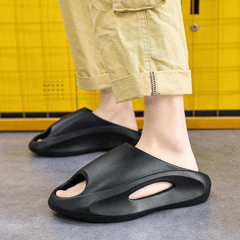 Men’s Light Soft Blade Sandals | Outdoor Platform Slippers | Casual Luxury Beach Shoes