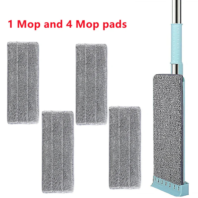 Newest Microfiber Flat Mop Hand Free Squeeze Cleaning Floor Mop