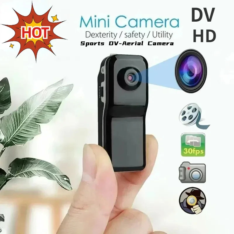 2024 Mini HD DV Camera Body Camcorder | Portable & Rechargeable | 720P HD Video Recording | Nanny & Security Cam | Sports Car DVR | tonyfinger store