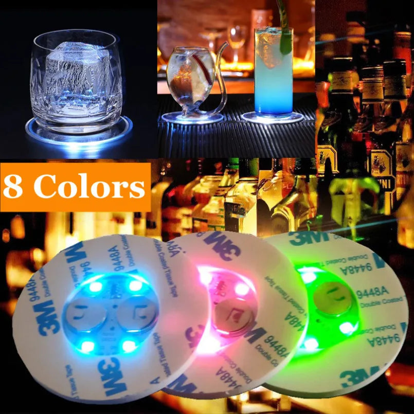 LED Coaster Lights (10-100 Pcs)