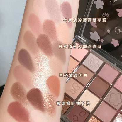 20-Color Matte Eyeshadow Palette - Long-Lasting Korean Beauty Cosmetics