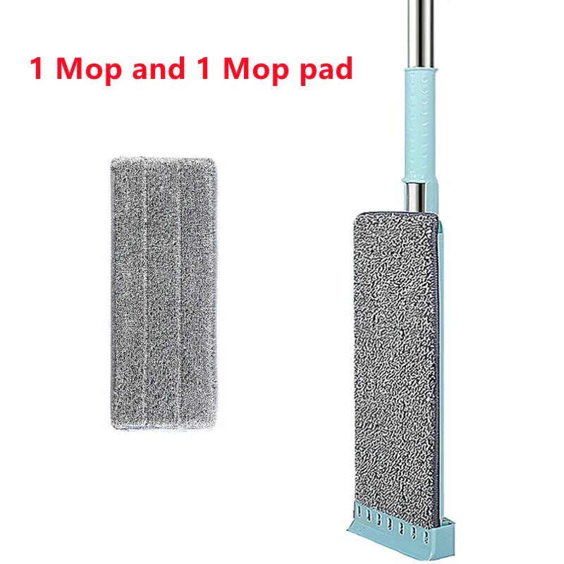 Newest Microfiber Flat Mop Hand Free Squeeze Cleaning Floor Mop