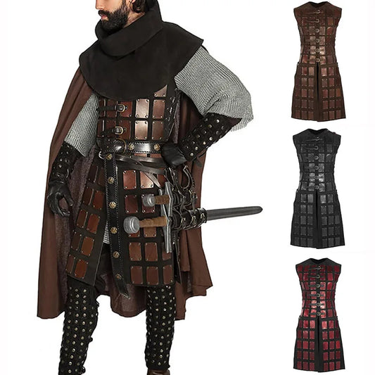 Medieval Viking Knight Leather Brigandine Tunic Coat - Roman Gladiator Warrior LARP Cosplay Vest Armor | tonyfinger store