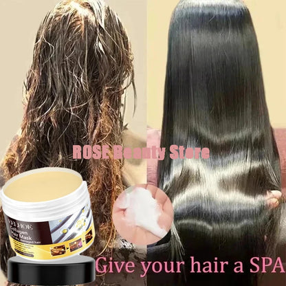 Collagen Keratin Hair Mask Dual Oil Control Moisturizer Conditioner Soft Smooth Frizz Damaged Repair Revitalize HairCare Product