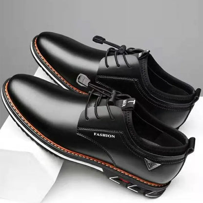 2021 Men’s British Casual Leather Shoes - Comfortable Low-Top Formal Cowhide