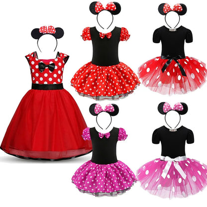 Baby Girls Minnie Mouse Tutu Dress - Summer Ballet Costume for Kids’ Parties