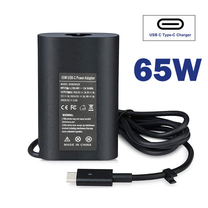 65W Type-C USB-C AC Adapter Charger for Dell Latitude 5420 5520 7520 3320 3420 3520 Laptop 3300 3301 3310 3330 3400 3410 laptop