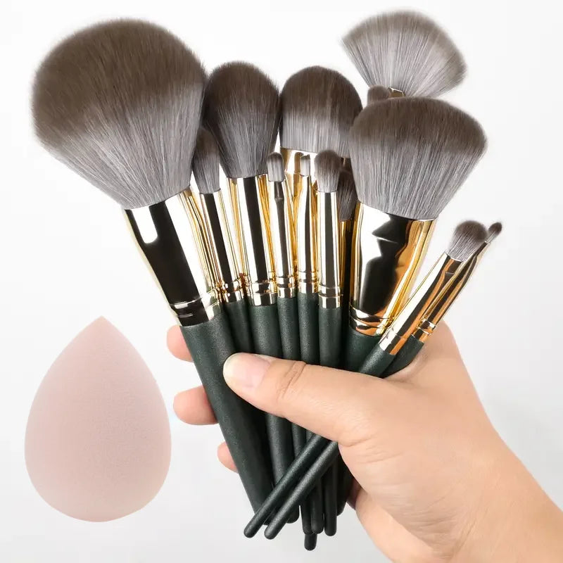 10-20PCS Makeup Brush Set - Powder, Eye Shadow, Highlighter, Foundation & Contour Brushes | Tonyfinger Store