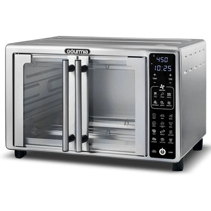 6-Slice Digital Air Fryer Toaster Oven - 19 Presets, Stainless Steel, USA