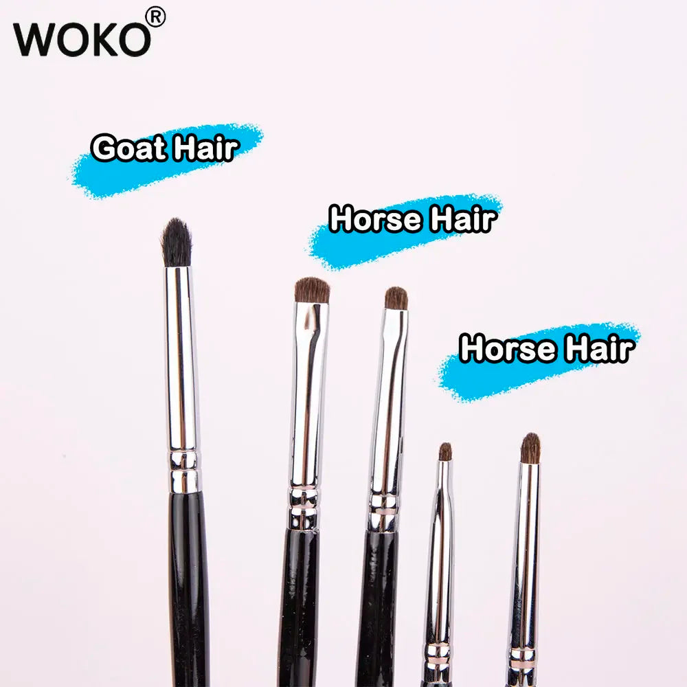 Small Smoky Liner Makeup Brushes Eyeliner Smudge Brush Precision Smudge Makeup Brush Horse Hair Eyeshadow Smudge Brush