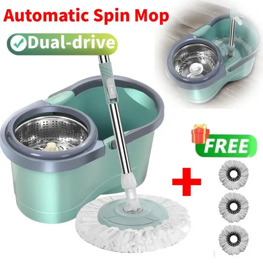 Automatic Spin Mop & Bucket Set - Household Cleaning Brush