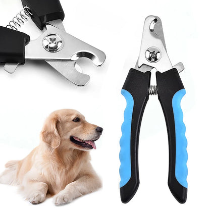 Pet Nail Clippers for Large Dog Nail Trimmer Stainless Steel Scissor Multifunctional Nail Cutter Cat Claw Care Grooming Supplies