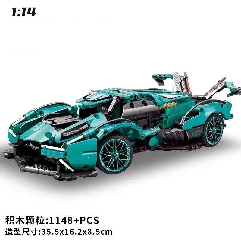 2023 Building Blocks Concept Edition Sports Car | 1148-Piece Super Racing Car Model | tonyfinger store