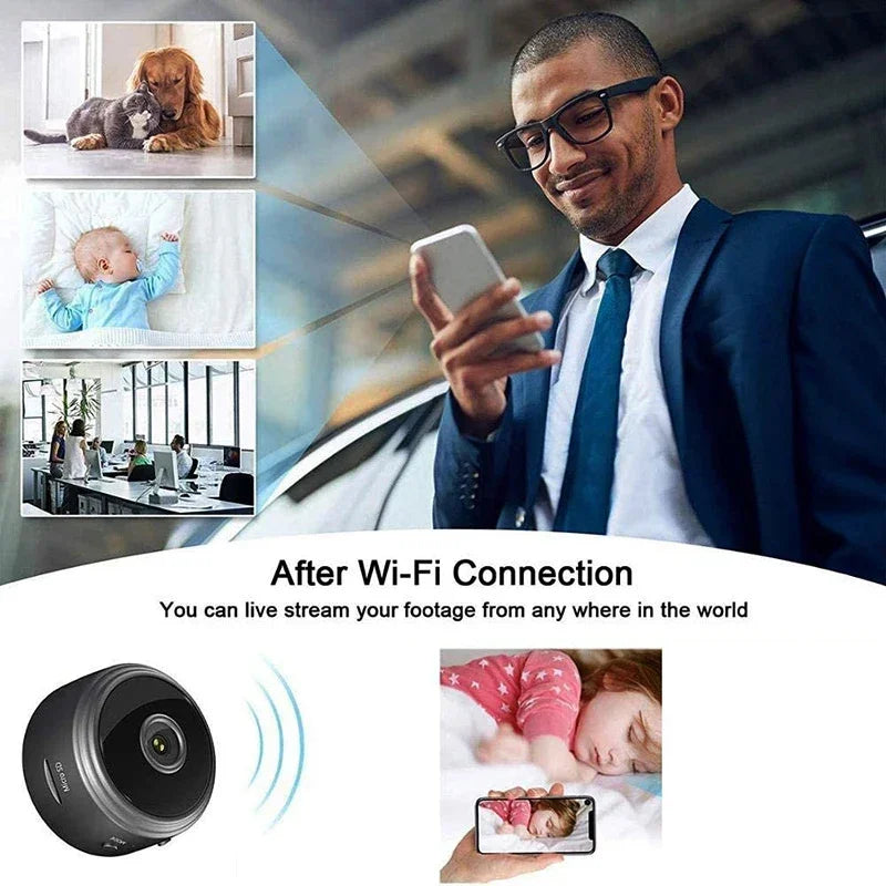 HD 1080P WiFi Indoor Security Camera with Audio | Wireless CCTV Monitor