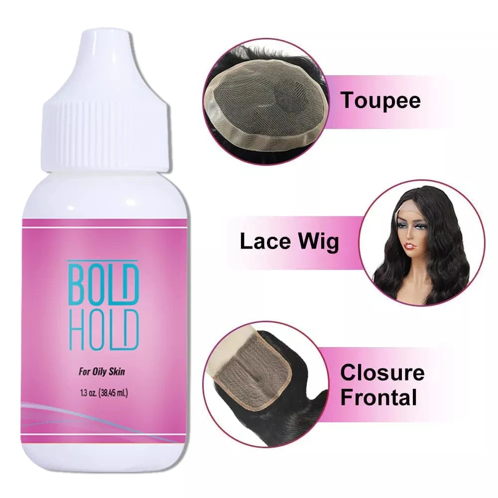 Wig Glue Waterproof Extra Hold Front Lace Wig Glue Strong Hold Lace Glue Wig Accessories Lace Tint Mousse Hair Wax Stick 4PCS