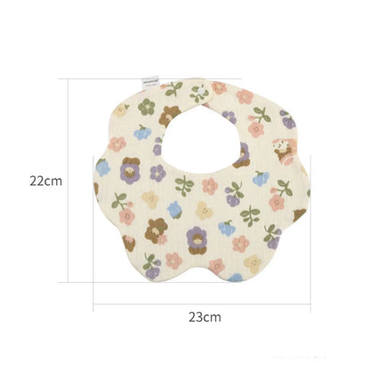 Waterproof Cotton Baby Bibs with Cute Cartoon Prints