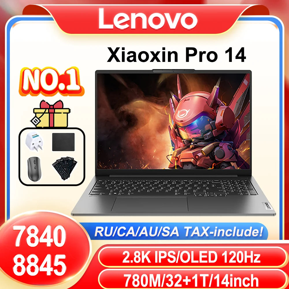 2024 Lenovo Xiaoxin Pro 14: 2.8K 120Hz IPS/OLED, Ryzen 7840/8845