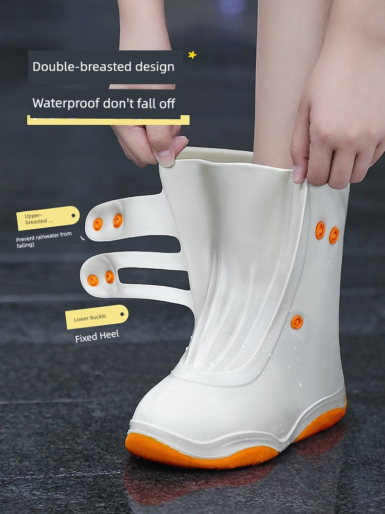 Women's Silicone Non Slip Thickening and Wear-Resistant Children's Rain Boots