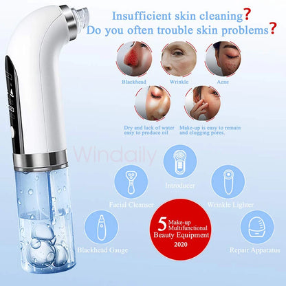 2023 USB Rechargeable Blackhead Remover: Electric Pore Vacuum & Facial Cleansing Machine