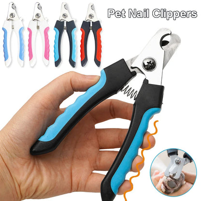 Pet Nail Clippers for Large Dog Nail Trimmer Stainless Steel Scissor Multifunctional Nail Cutter Cat Claw Care Grooming Supplies