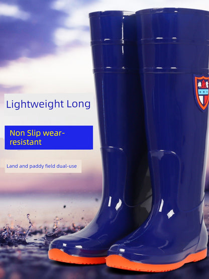 Lightweight Boots Flats over the Knee Farmland Rain Shoes