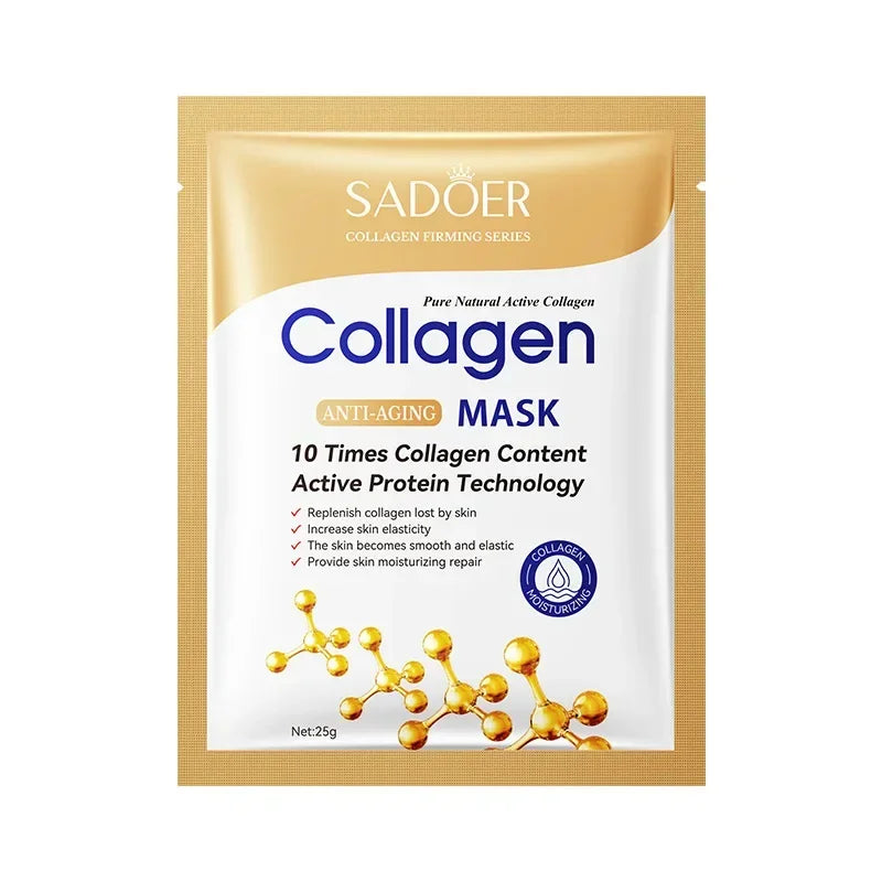 10pcs Collagen Vitamin C Facial Mask - Moisturizing Skin Care, Hydrating Facial Mask | tonyfinger store