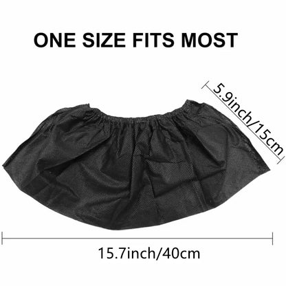 100 Count Non-Slip Disposable Shoe Covers for Indoor & Outdoor Use