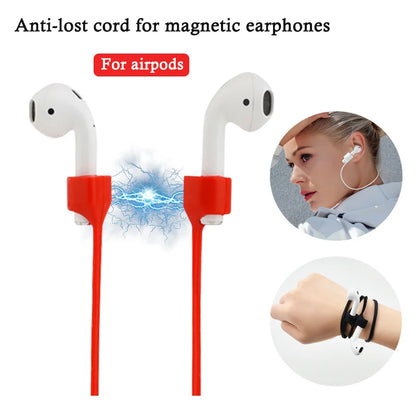 Magnetic Headset Anti-lost Rope Suitable for Apple Airpods Headset Silicone Lanyard Bluetooth Headset Anti-lost Rope