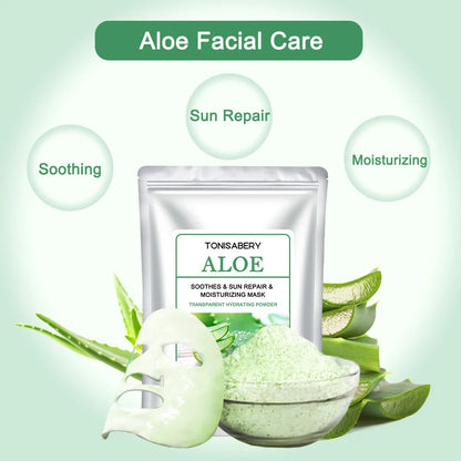 20g Hyaluronic Acid Rose Aloe Chamomile Powder Facial Mask - Anti-Aging, Wrinkle Removal, Skin Lightening & Nourishing | tonyfinger store