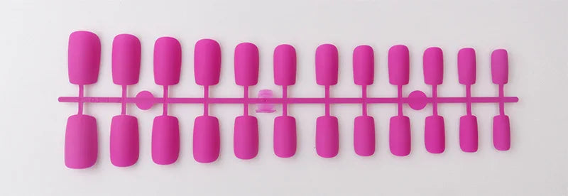 1PCS Matte False Nails | Square Head Press-On Nails | Frosted Full Cover Detachable Artificial Fingernails | Ballerina Style | No Glue | tonyfinger store