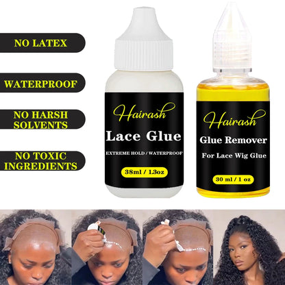 Wholesale Front Lace Wig Glue Waterproof Custom Label Hair Wax Stick Tint Spray Lace Tint Mousse For Wigs Installation Kit Set