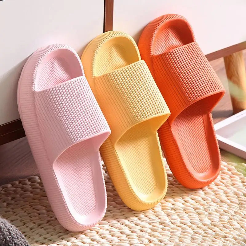 Eva Cloud Slippers | Thick Platform Summer Sandals | Anti-Slip Indoor & Beach Shoes