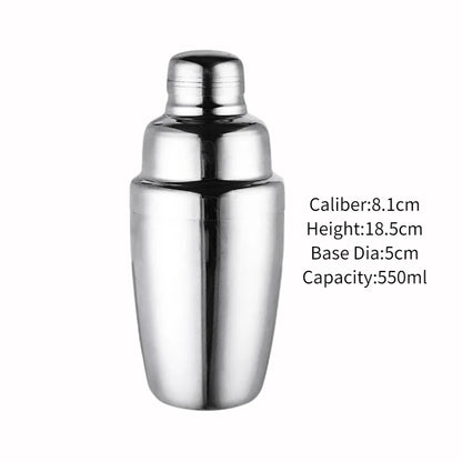 Japanese Style Cocktail Shaker - Stainless Steel Whiskey Shaker for Bartenders & Home Bars | Bar Accessories | tonyfinger store