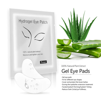 50 Pairs Hydrogel Eyelash Extension Patches - Under Eye Gel Pads for Lash Lift