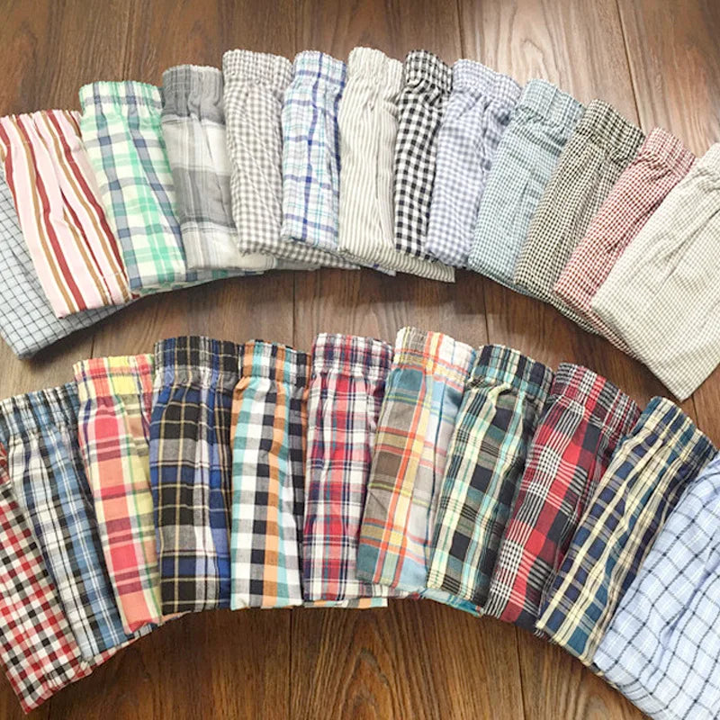 3-10PCS Large Cotton Men’s Boxers | Soft Pajama Shorts