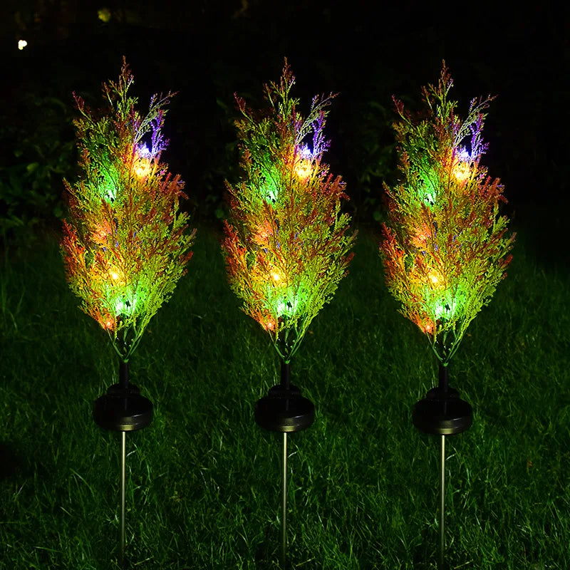 Solar Pine Tree Lights - Waterproof Outdoor Christmas Decor