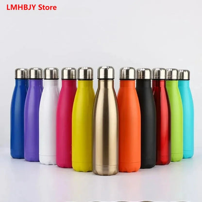 LMHBJY 350/500/750/1000ml Double Wall Stainles Steel Water Bottle Thermos Bottle Keep Hot and Cold Insulated Vacuum Flask Sport