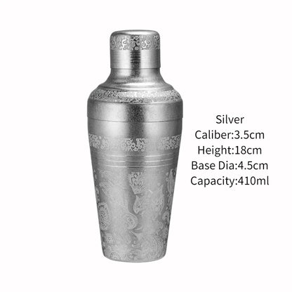 Japanese Style Cocktail Shaker - Stainless Steel Whiskey Shaker for Bartenders & Home Bars | Bar Accessories | tonyfinger store