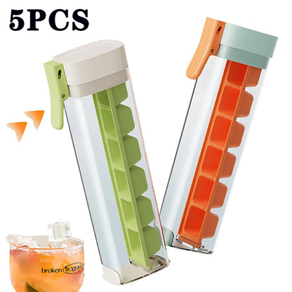 Easy-Release Ice Moulds - 1/3/5PCS, 6 Compartments, One-Hand Press