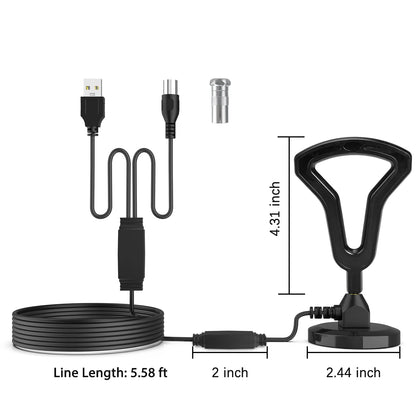 6000 Miles 36DBI Upgraded TV Antenna | Digital HD Indoor HDTV 1080P 4K Antenna with Magnetic Base | tonyfinger store