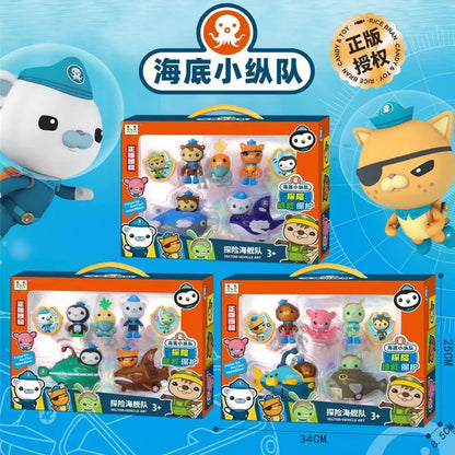 Big Set Original Octonauts Gup Submarine Boat Model Action Figures Toys Kwazii Barnacles Peso Toy Children's Best birthday  Gift