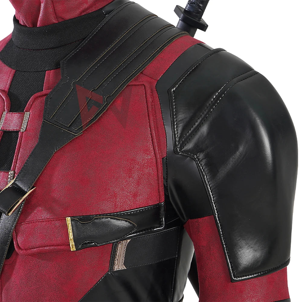 New Deadpooling 3 Cosplay Costume Wade Wilson Jumpsuit & Belt Set - Movie Anti-Hero Suit for Halloween | tonyfinger store