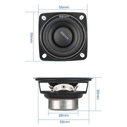 AIYIMA 2Pcs 2 Inch 52MM Full Range Audio Speaker 8 Ohm 10W 15W 20W Sound Amplifier Home Speaker DIY Bluetooth Speakers