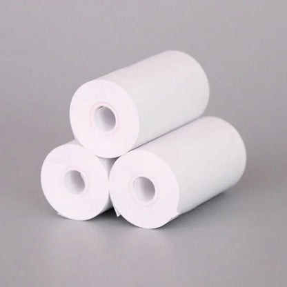 58mm Mini Thermal Printer Paper Rolls | White DIY Sticker Labels | Self-Adhesive Receipt & Bill Paper