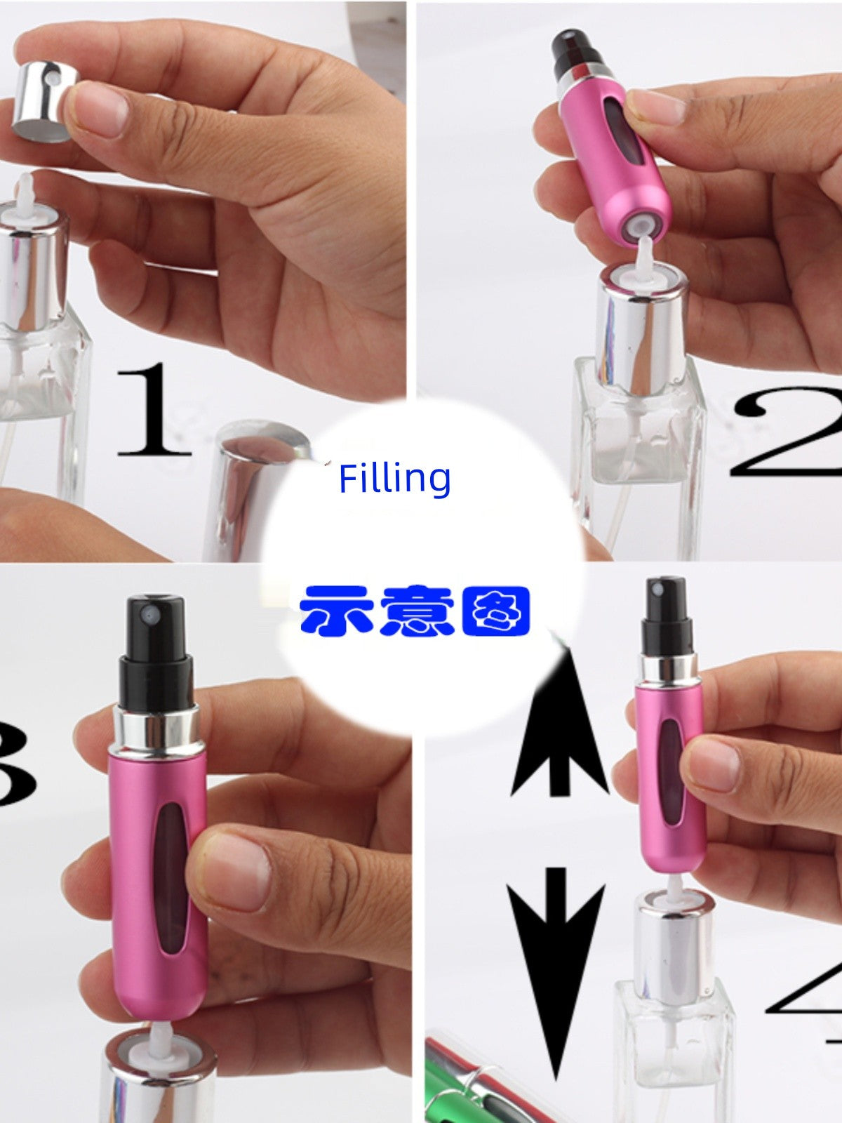 16-Color 5ml Premium Spray Perfume Sample Bottles