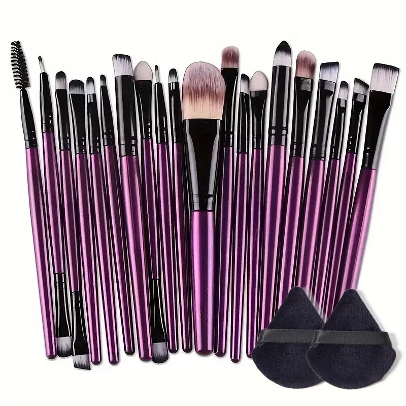 10-20PCS Makeup Brush Set - Powder, Eye Shadow, Highlighter, Foundation & Contour Brushes | Tonyfinger Store